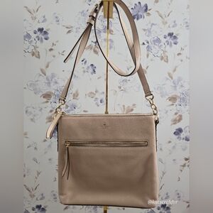 Kate ♠︎ Spade Pale Pink Leather Crossbody Bag